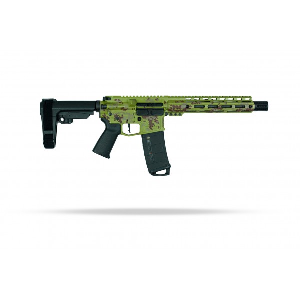 AR-15 300 Blackout 10.5" Semi Auto Pistol | Partizan Camo | SBA3 